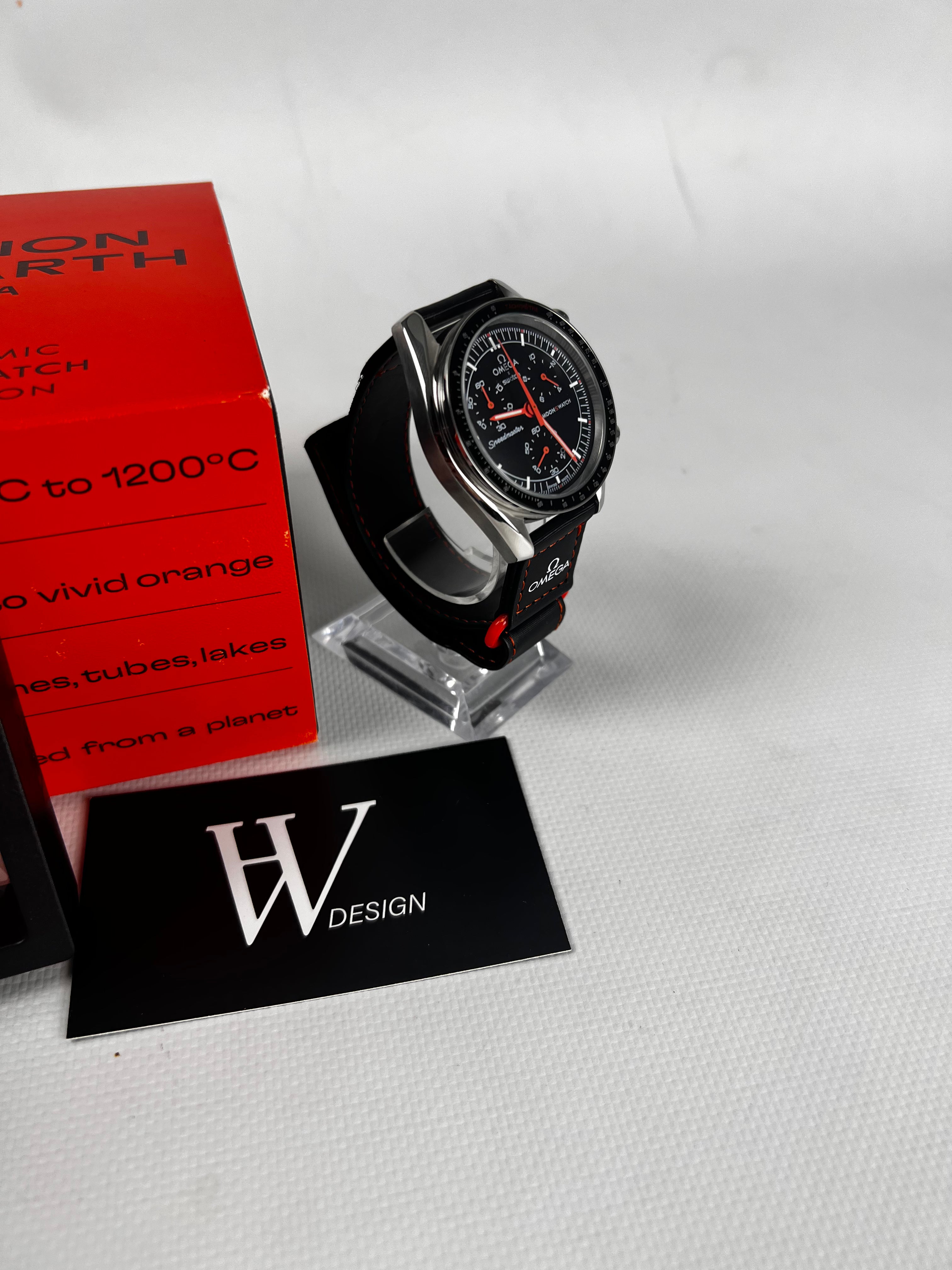 Omega x Swatch Mission to Earth Lava Steel mod by HW Design