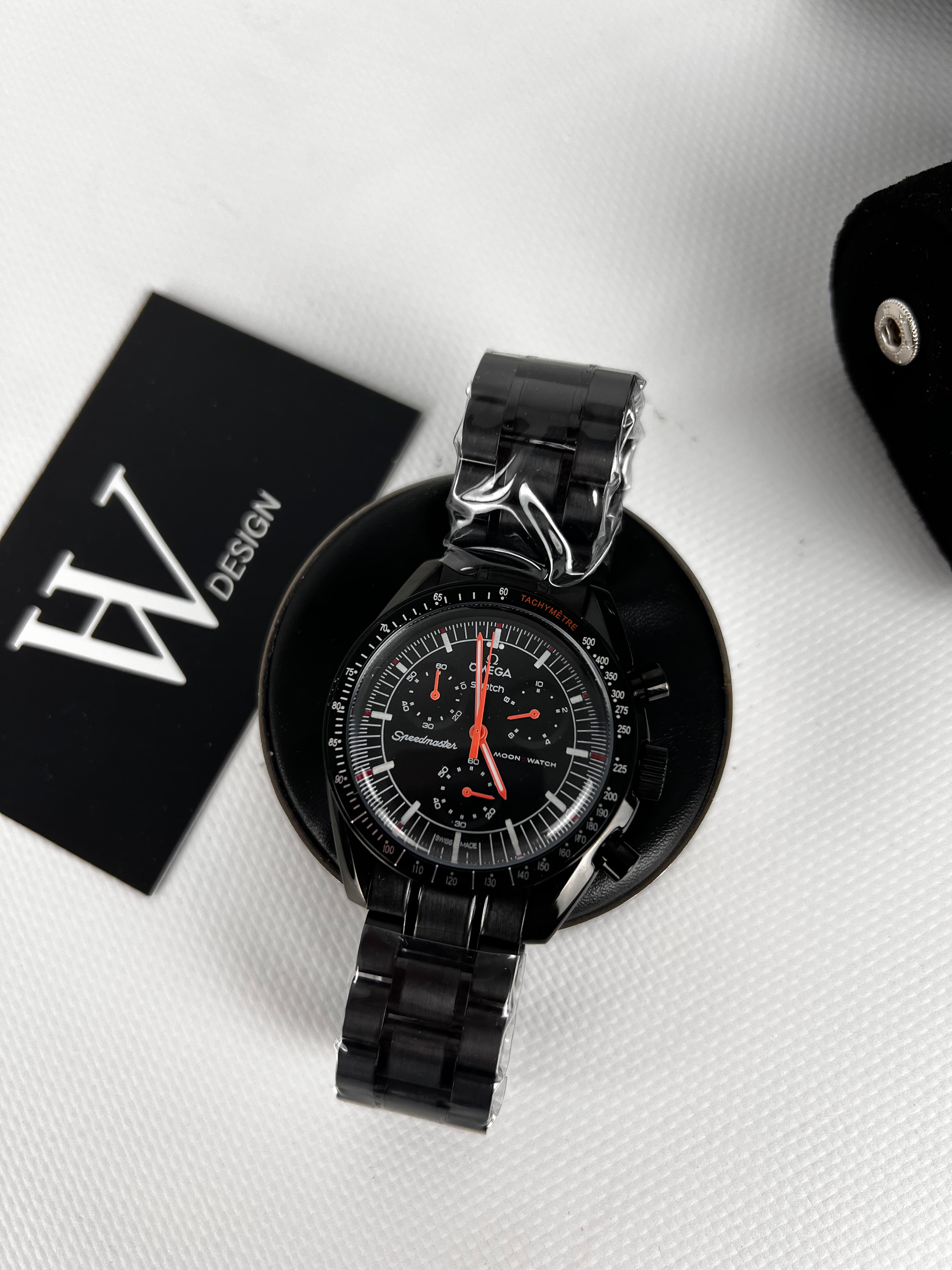 Omega x Swatch Mission to Earth Lava Steel mod by HW Design