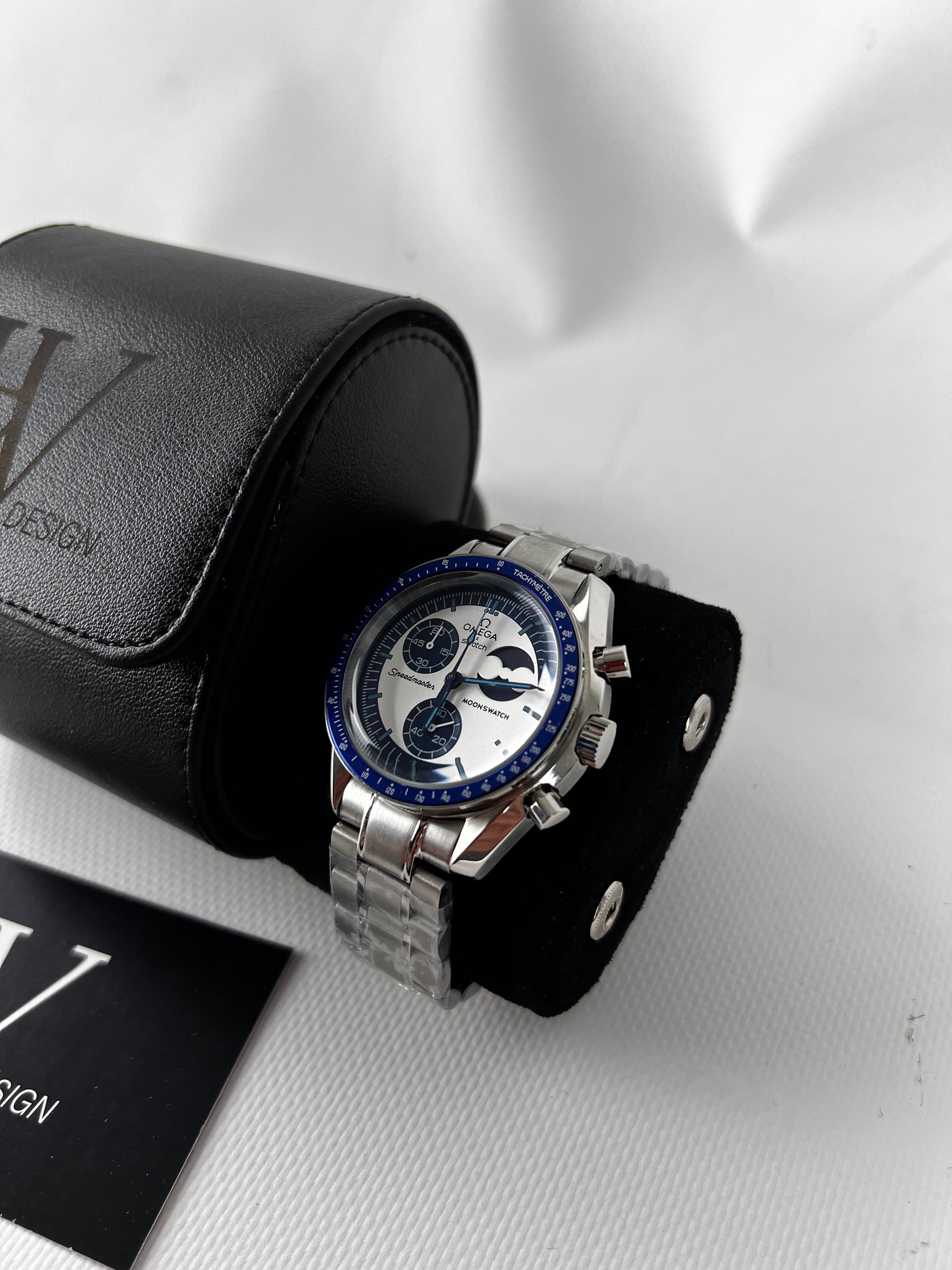 Omega x Swatch Mission to The Super Blue MoonPhase Steel mod by HW Design