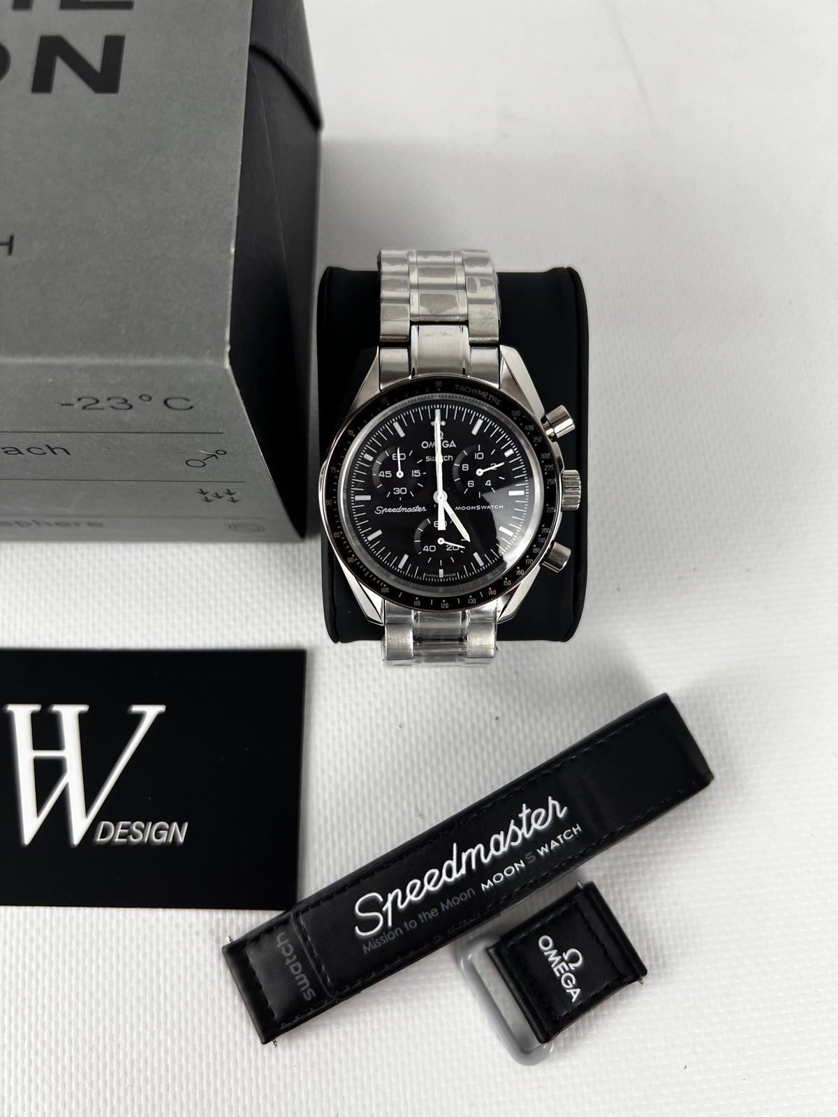 Omega x Swatch Mission to the Moon modificado por HW Design con caja de acero 316L y cristal de zafiro
