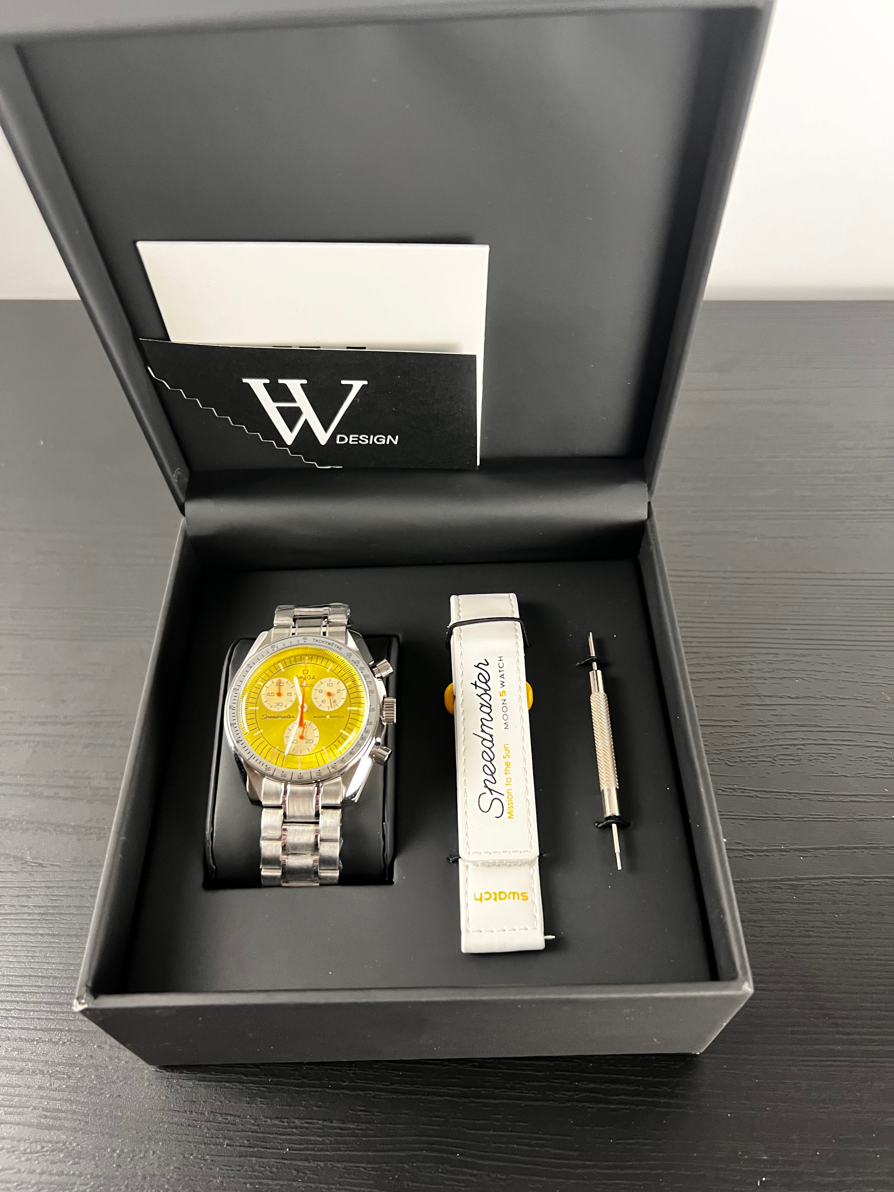 Omega x Swatch Mission to Sun Steel mod by HW Design