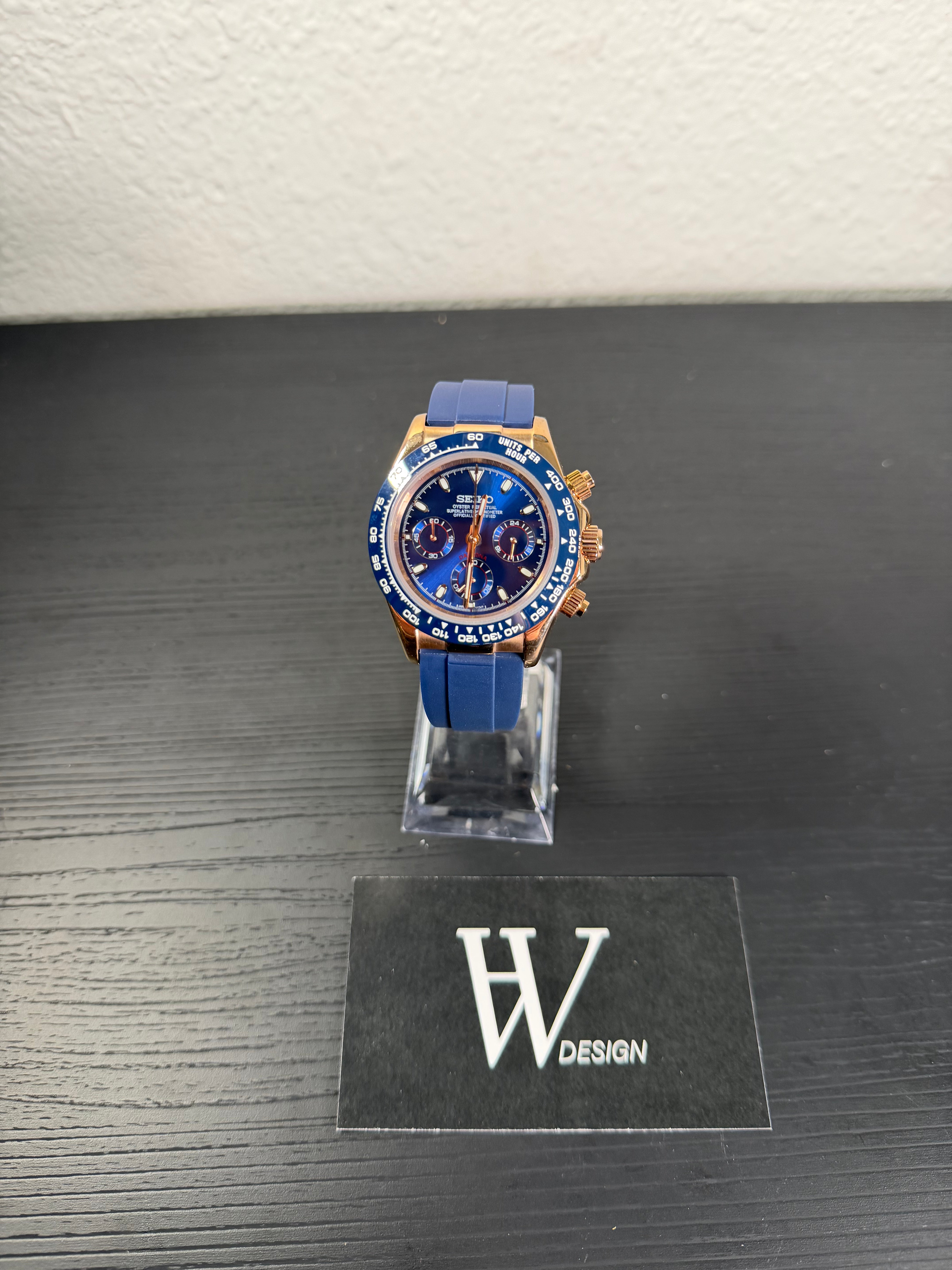 Seiktona Rose gold Royal blue | HW Design