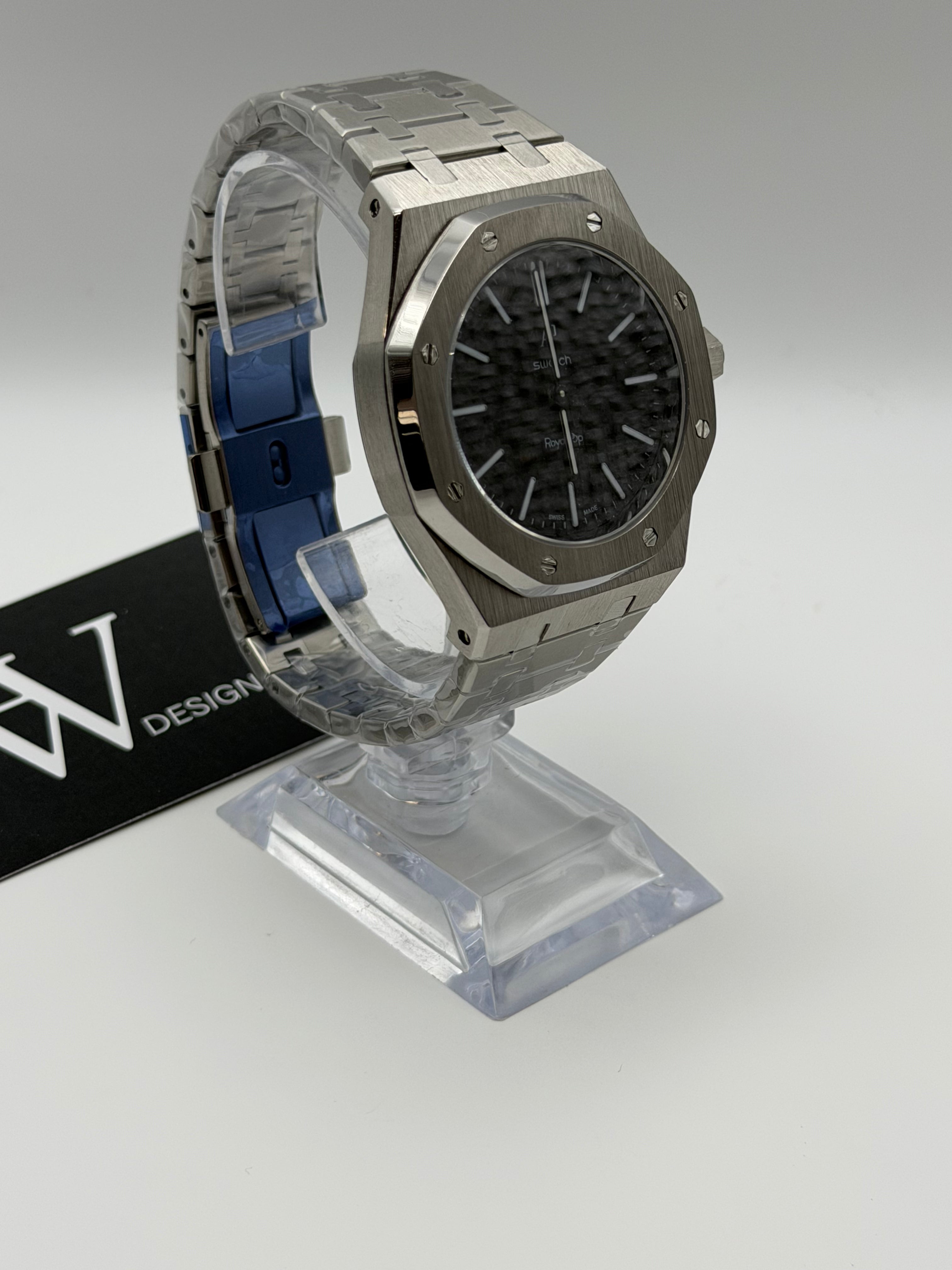AP x Swatch Royal Pop Ocho Negro mod by HW Design