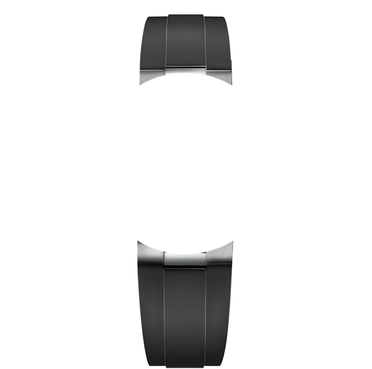 Correa negra de caucho estilo Oyster Flex de HW Design