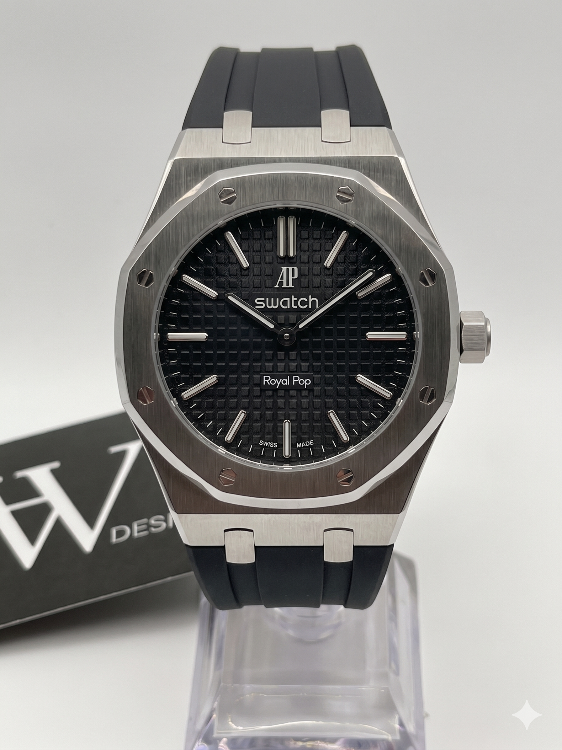 AP x Swatch Royal Pop Ocho Negro mod by HW Design