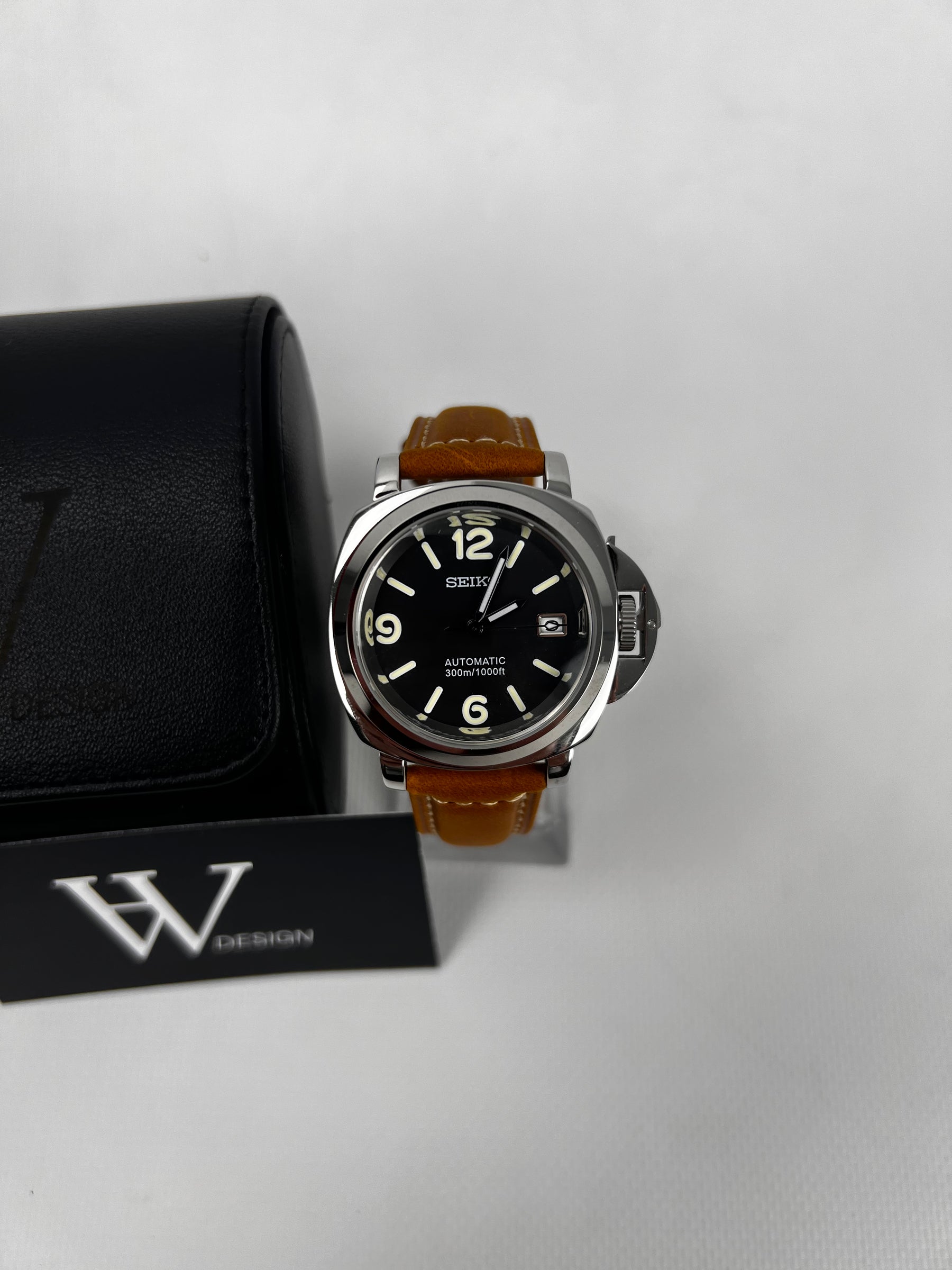 Paneiko luminor de HW Design, reloj de 40 mm con caja de acero 316L y cristal de zafiro