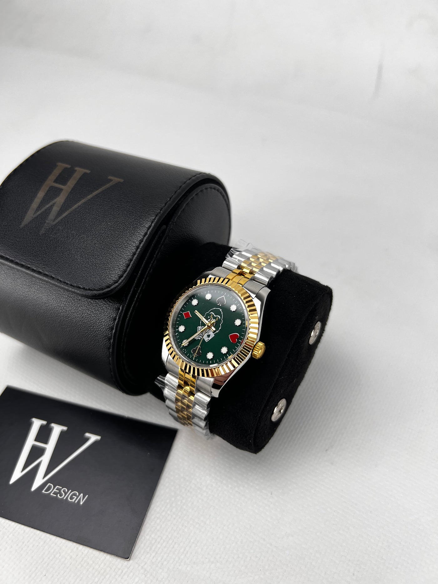 Dateko Monkey Gambling Special Edition de HW Design, reloj de vestir de 36 o 39 mm con caja de acero 316L y cristal de zafiro