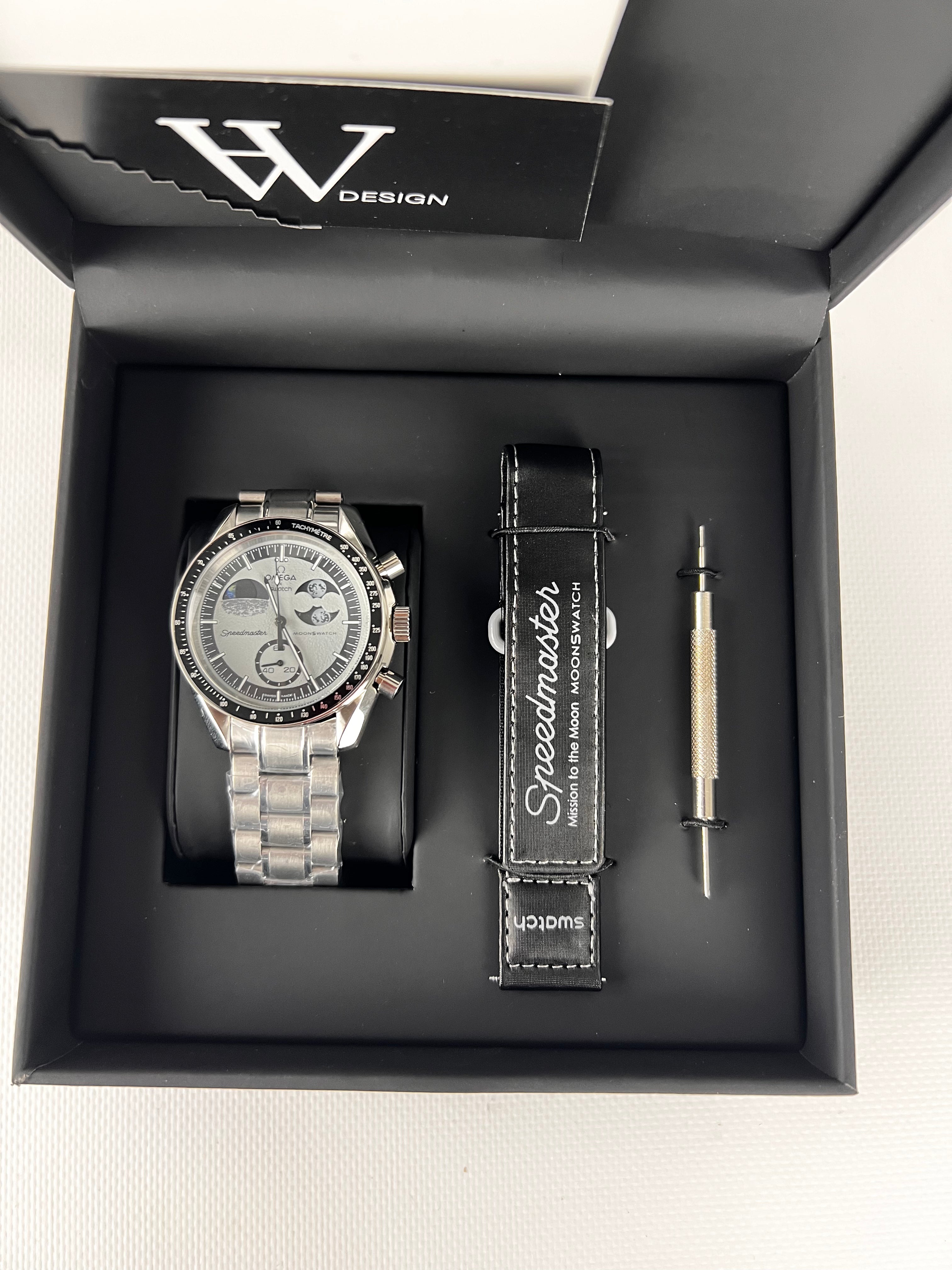 Omega x Swatch Mission to The EarthPhase Steel mod by HW Design