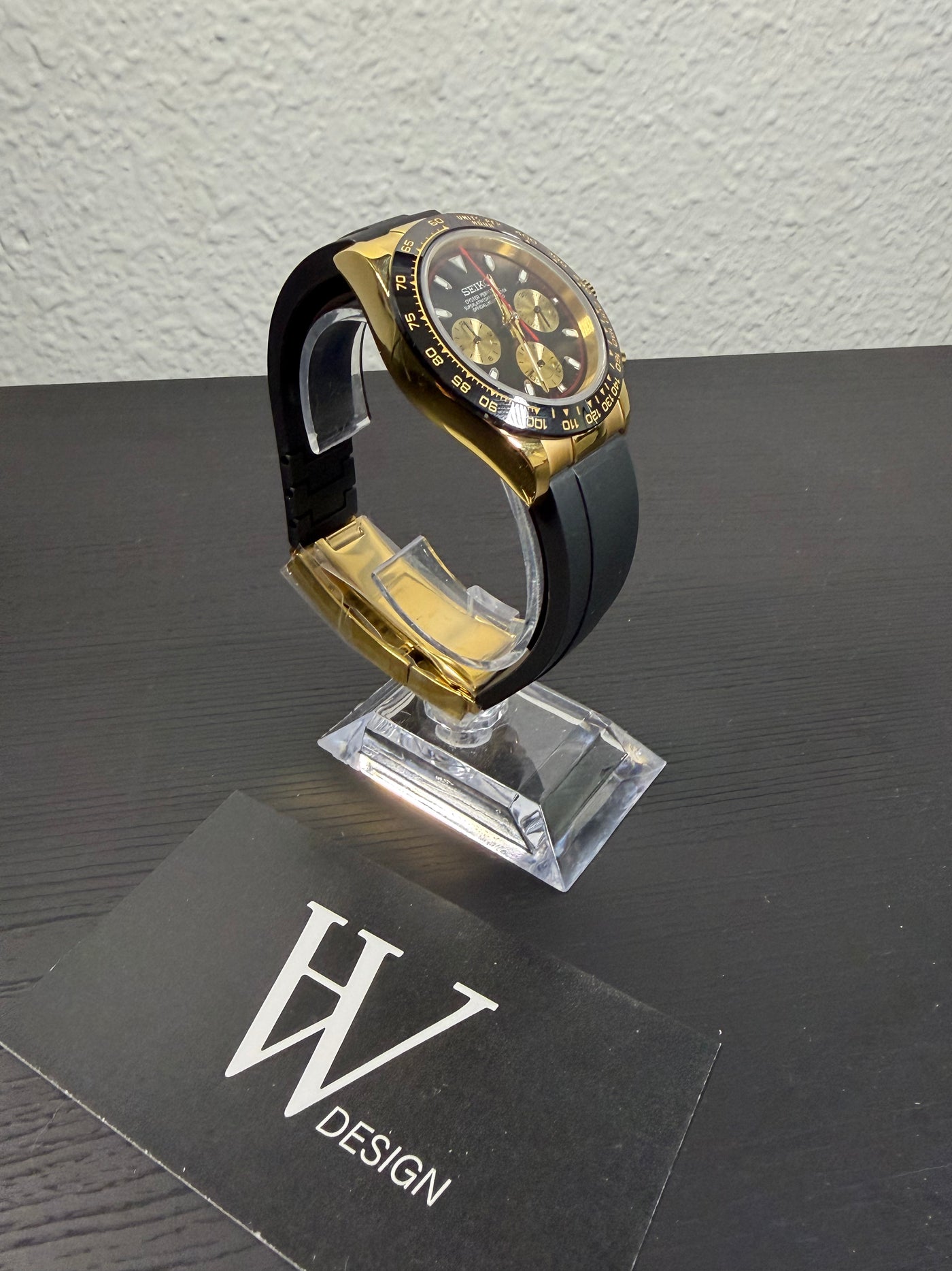 Seiktona New Paul Newman de HW Design, cronógrafo de 40 mm con esfera blanca, caja de acero 316L y cristal de zafiro