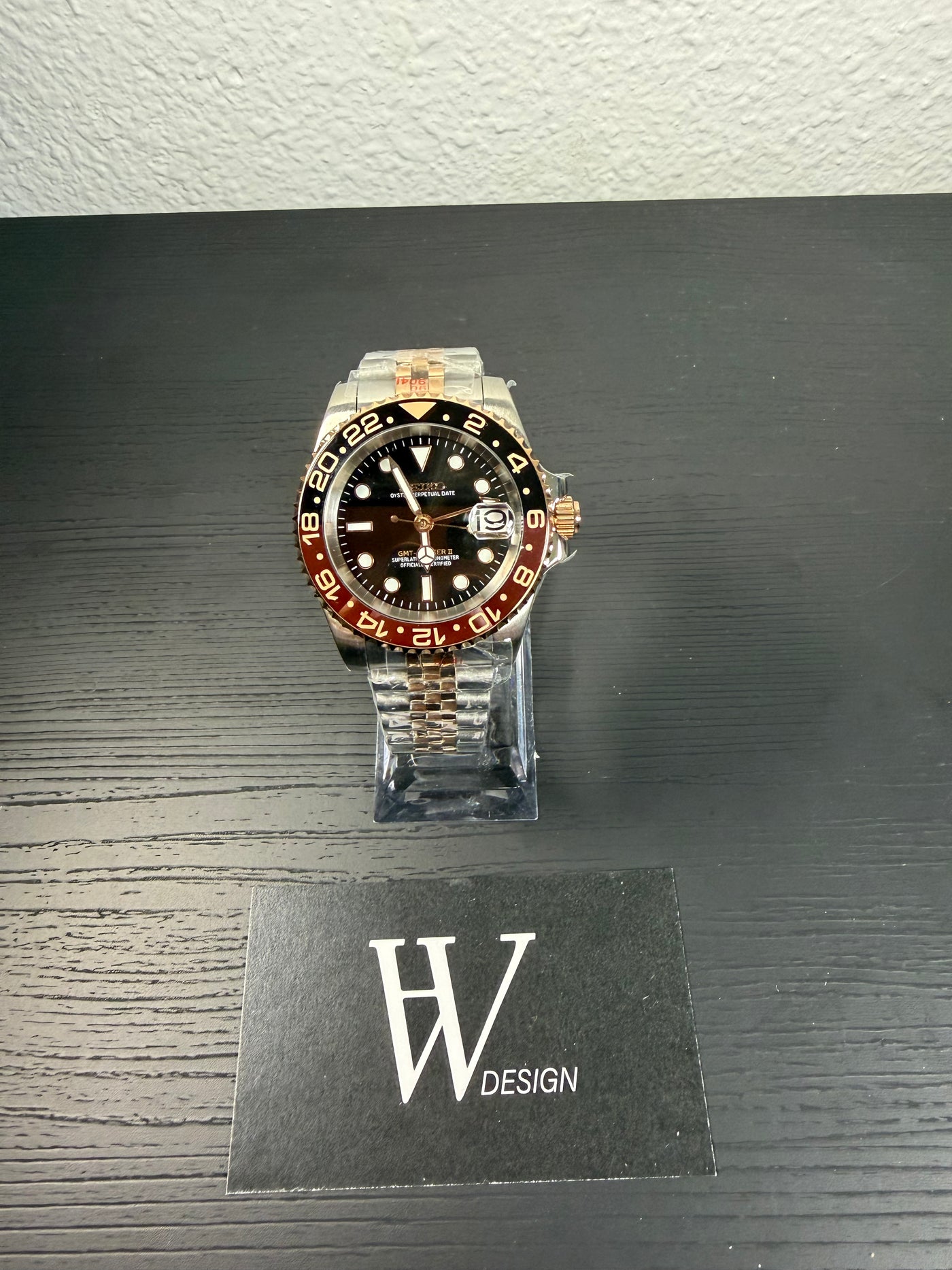 Seikmariner GMT Master Rootbeer de HW Design, reloj diver GMT de 40 mm con esfera marrón, caja de acero 904L y cristal de zafiro
