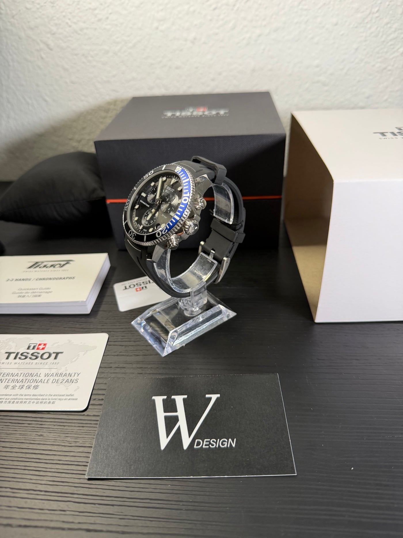 Tissot Seastar 1000 Chronograph, cronógrafo diver de 45 mm con caja de acero 316L y cristal de zafiro