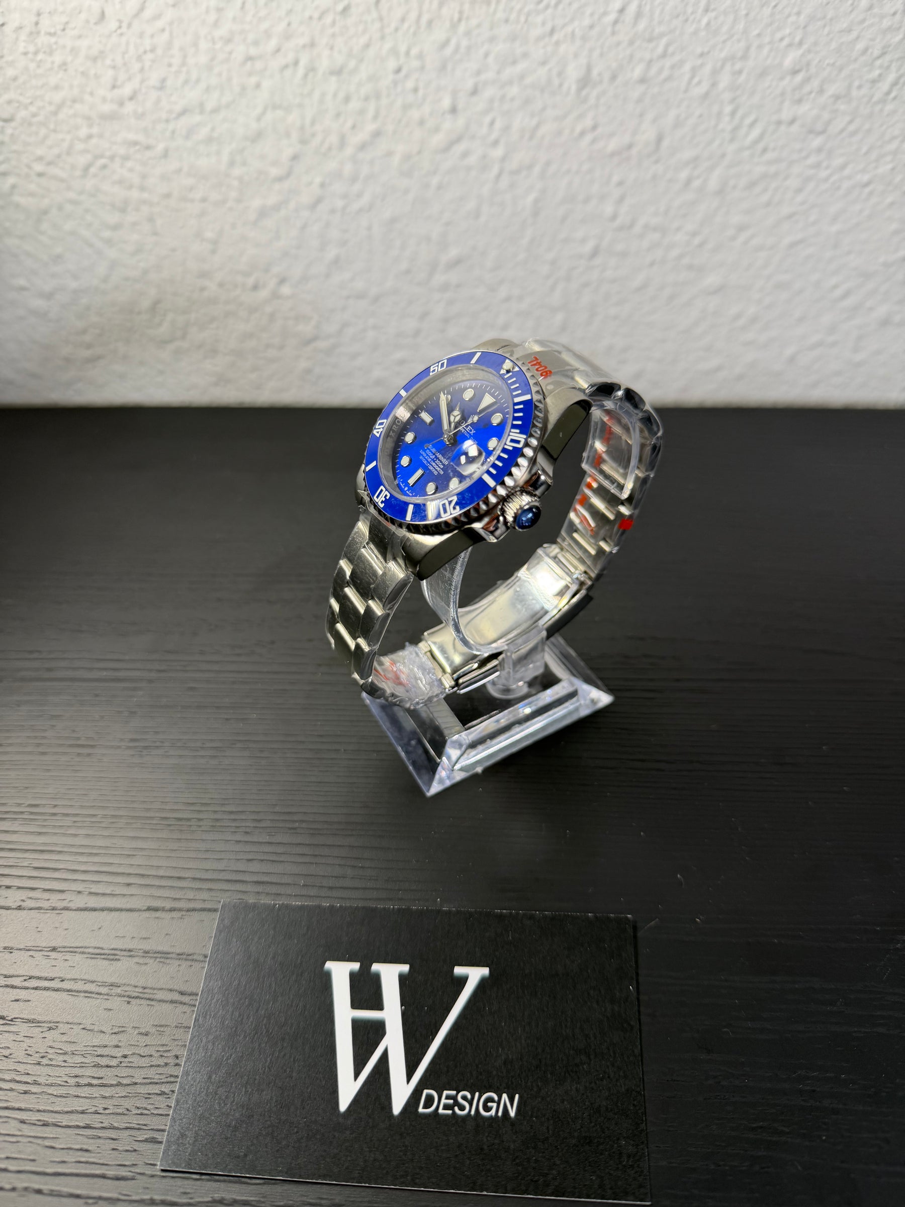 Seikmariner Smurf de HW Design, reloj diver de 40 mm con esfera azul, caja de acero 904L y cristal de zafiro