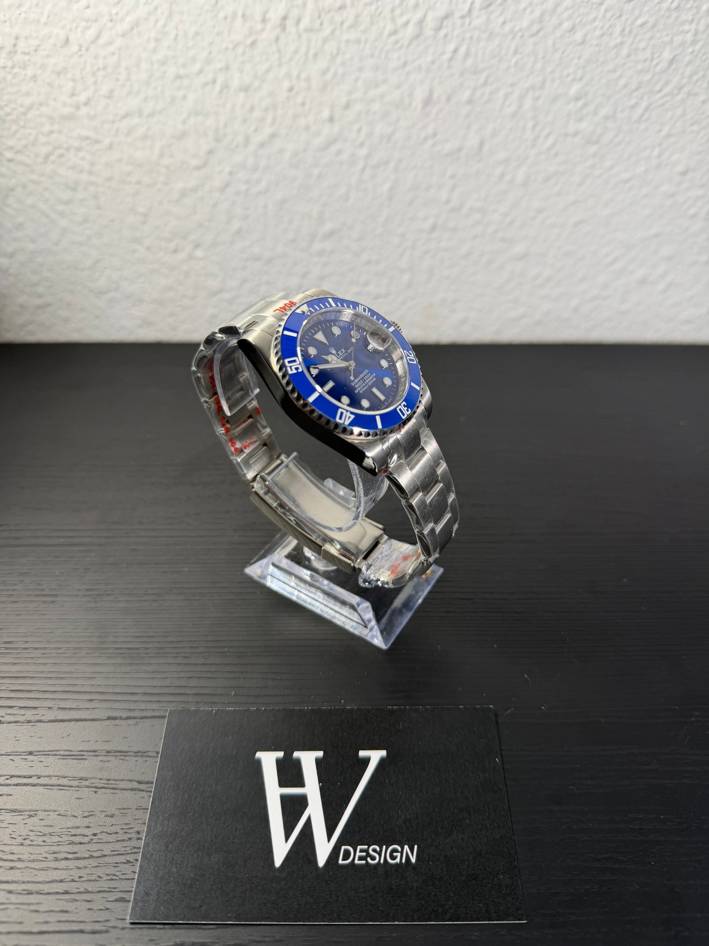 Seikmariner Smurf de HW Design, reloj diver de 40 mm con esfera azul, caja de acero 904L y cristal de zafiro