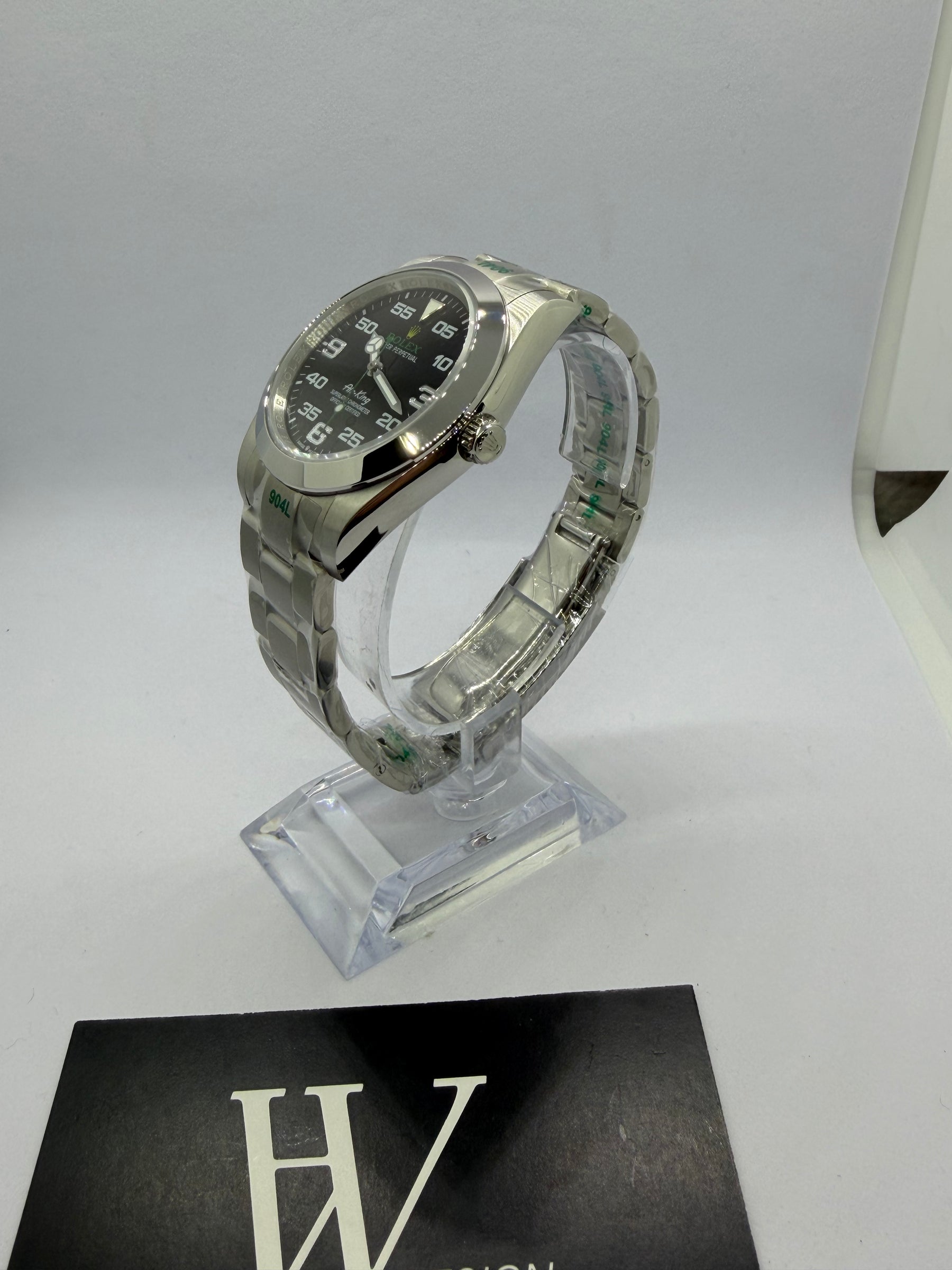 Oystko Airking de HW Design, reloj de vestir de 36 o 39 mm con caja de acero 316L y cristal de zafiro
