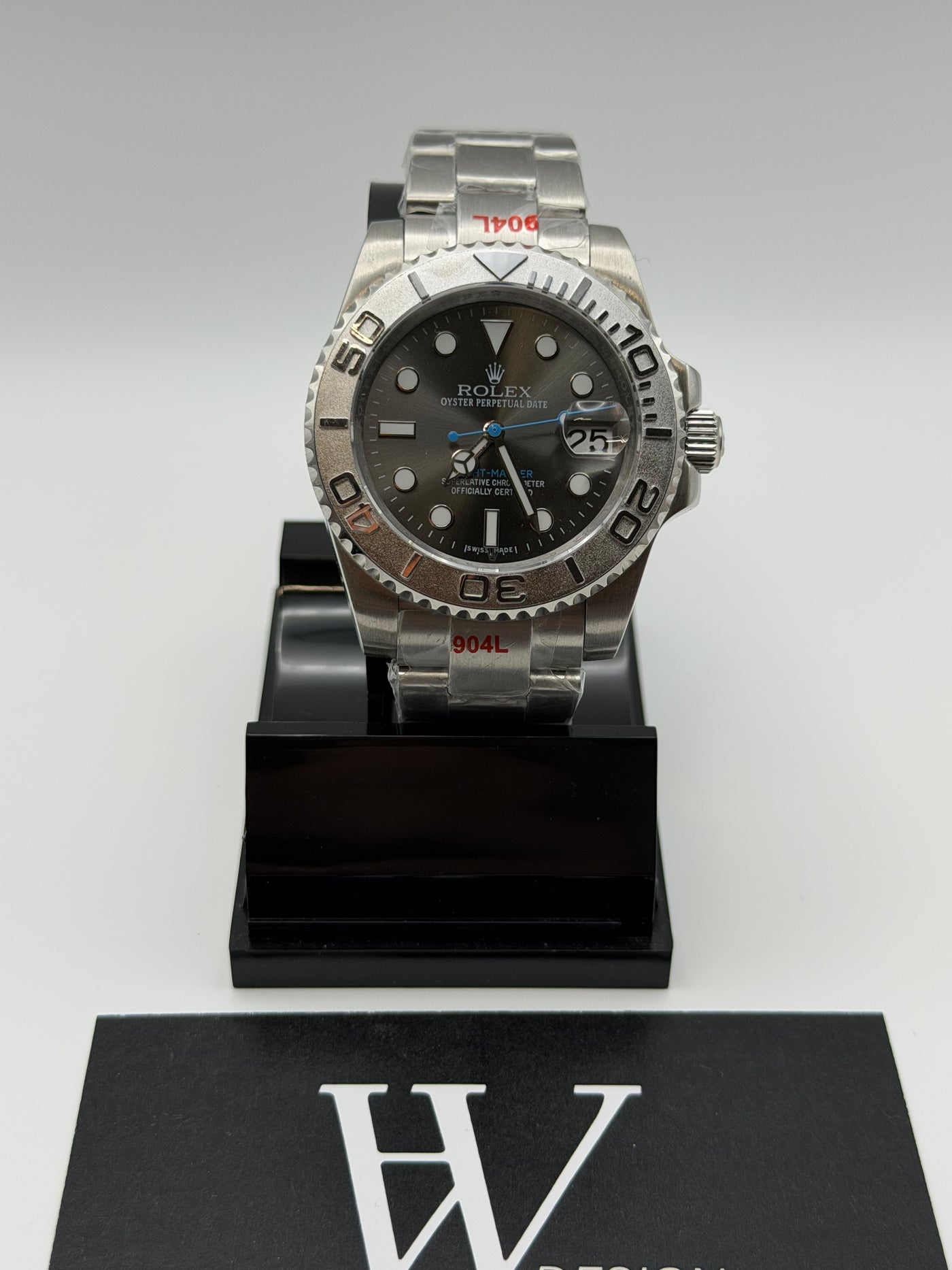 Seikmariner Yatch Master Silver de HW Design, reloj diver de 40 mm con esfera plateada, caja de acero 904L y cristal de zafiro