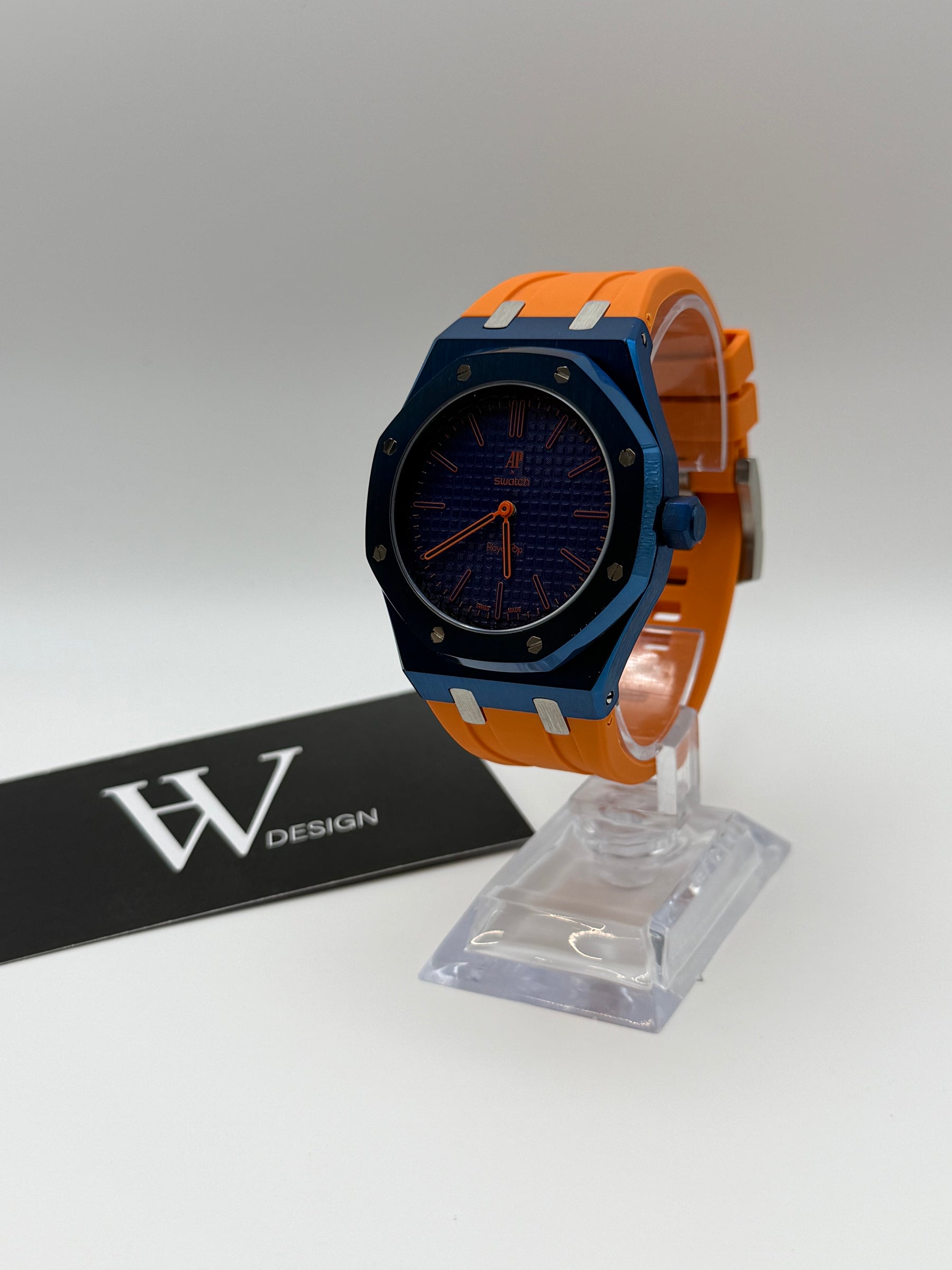 AP x Swatch Royal Pop Orenji Hachi mod by HW Design