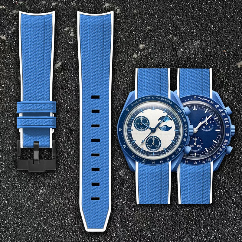 Correa de goma Omega x Swatch moonswatch