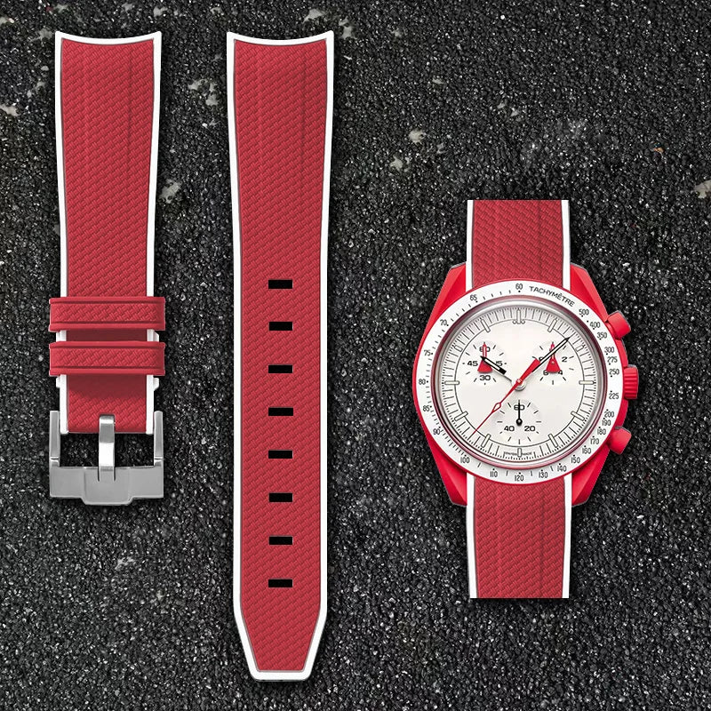 Correa de goma Omega x Swatch moonswatch