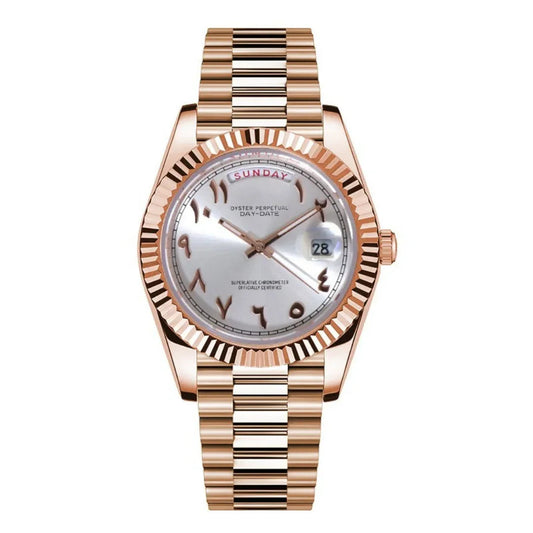 Dateko Daydate Arabic Rose White | HW Design